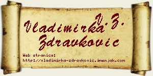 Vladimirka Zdravković vizit kartica